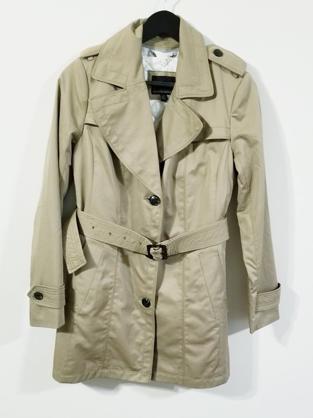 NWT Banana Republic Belted Trench Coat – Removable Lining - XS